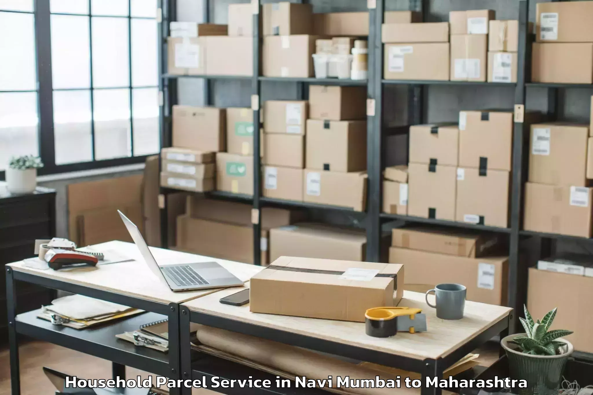 Reliable Navi Mumbai to Bavda Household Parcel